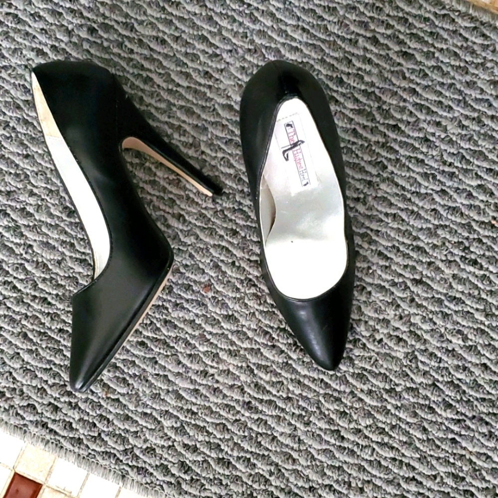 The Highest Heel Black stiletto shoes